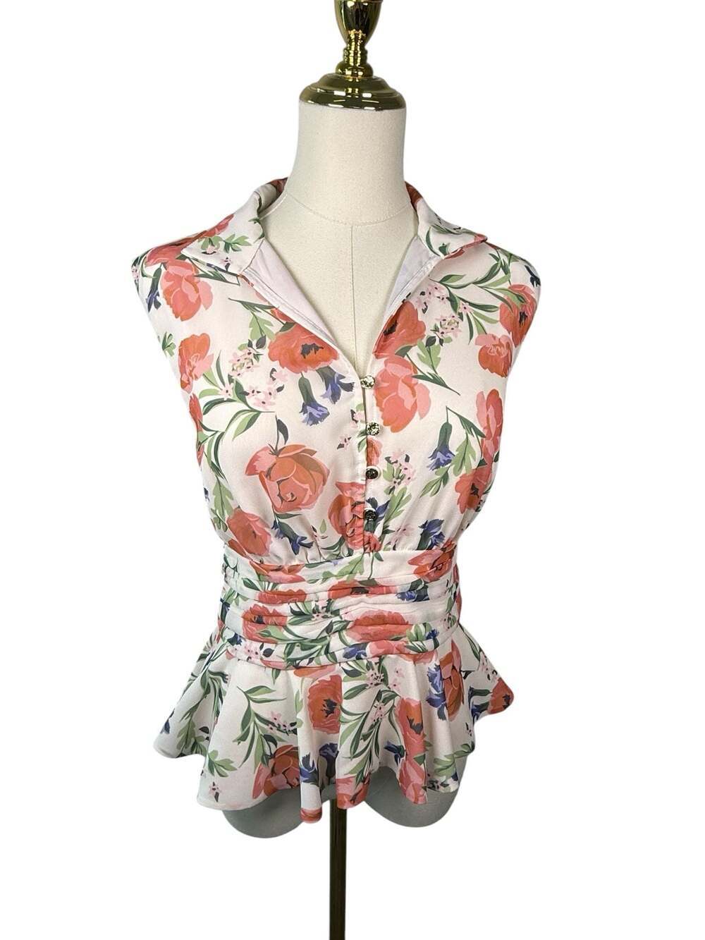 Keepsake Floral Peplum Top Size 4